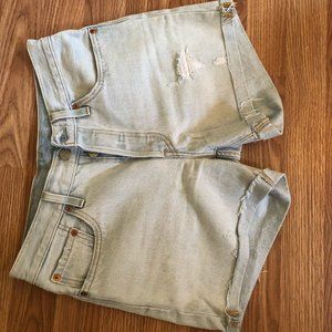 Levi's 501 High Waisted Denim Shorts Size 27
